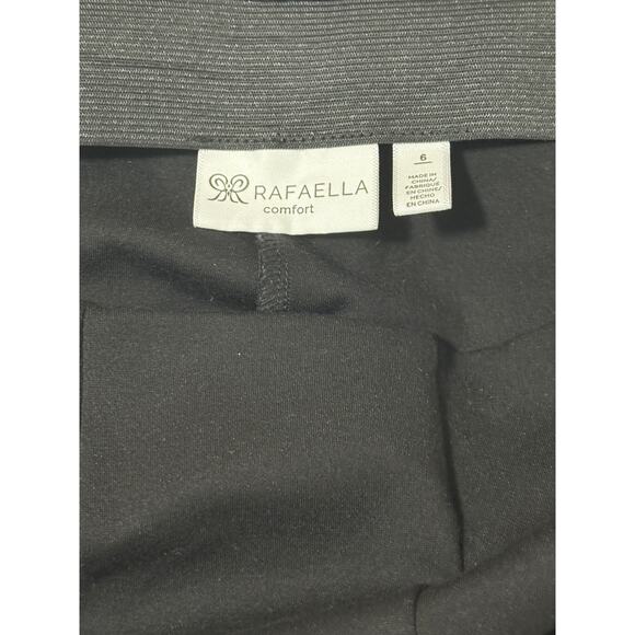 Rafaella Comfort Black Pull-On Pants, Size 6 - Picture 3 of 3